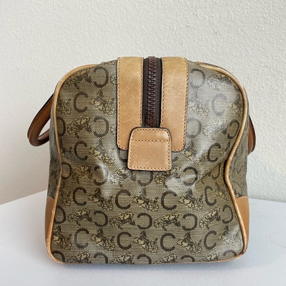 CELINE Vintage Carriage Monogram Boston Duffle Travel Bag Y2K - Picture 4 of 13